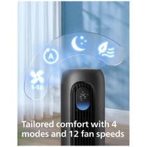 Philips 7000 Series Smart Tower Fan Charcoal CX7550-01 hero image