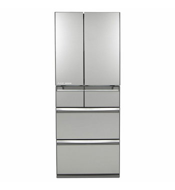Mitsubishi 500l multi drawer hot sale glass door fridge