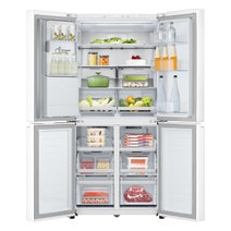 LG 506L French Door Fridge with Ice and Water Dispenser White GF-L500MWH hero image