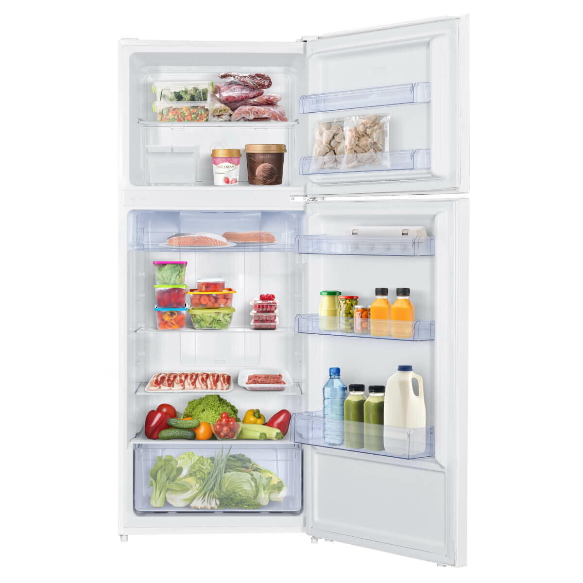 TCL 415L Top Mount Fridge White P454TMW hero image