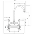 Armando Vicario Provincial Exposed Breech Kitchen Tap Chrome 400160-LF image NaN