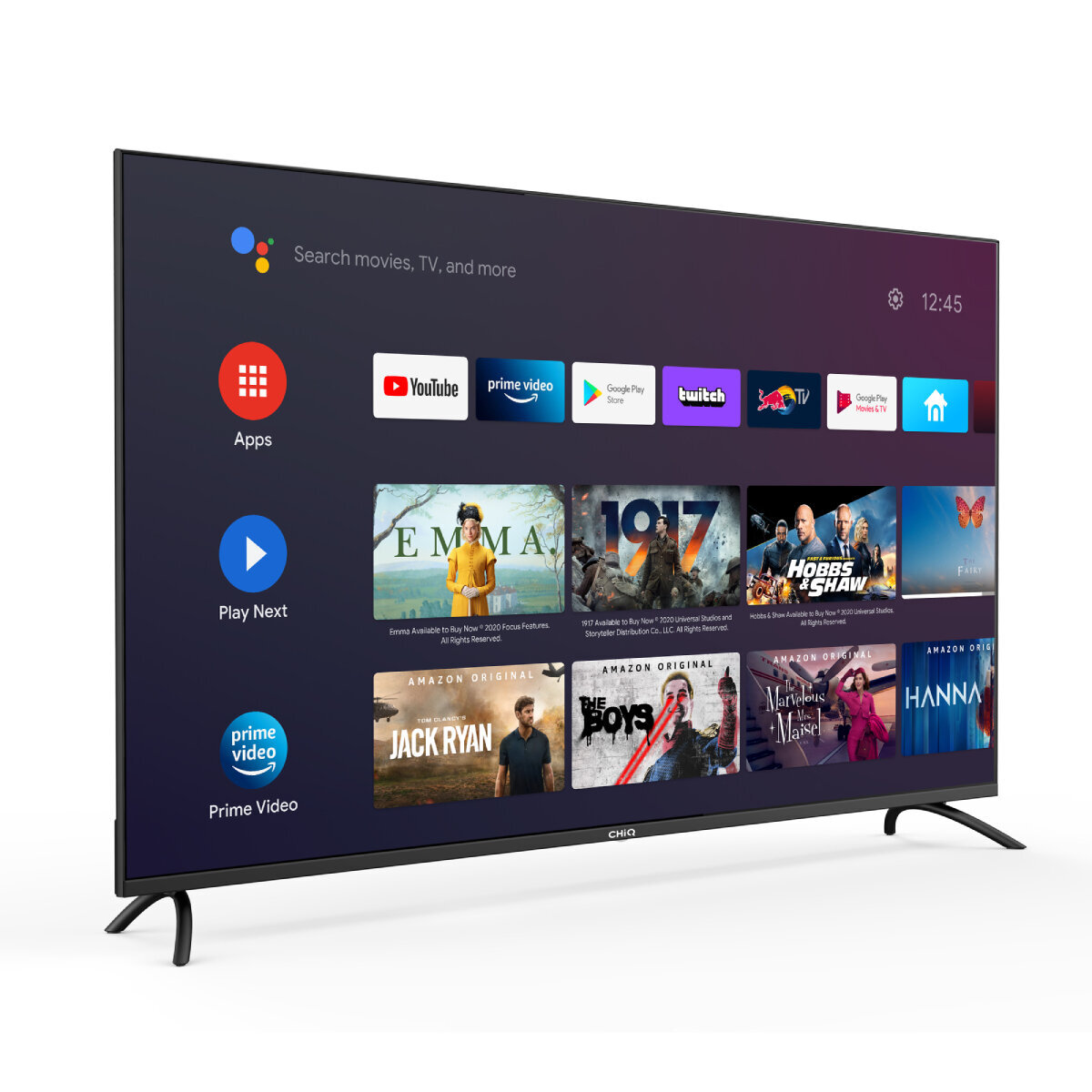 CHiQ 55" 4K UHD Android TV U55G7P hero image