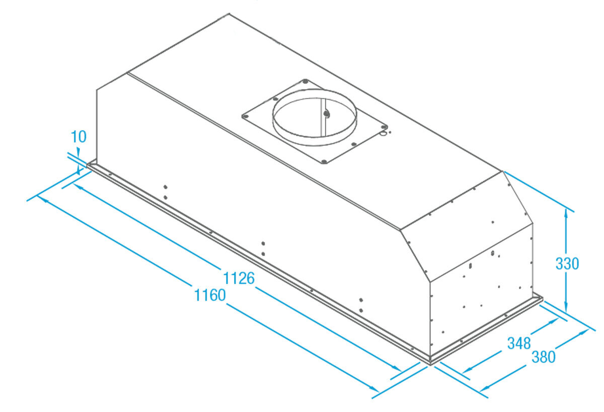 Whispair X3MD12S5.EP 120cm Monte Carlo Under Cupboard Rangehood with Remote External Motor hero image