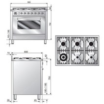 ILVE NT906WMPSS 90cm Freestanding Dual Fuel Oven/Stove hero image