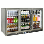 Rhino 3 Door Bar Fridge ENV3H-SS hero image
