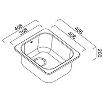 Abey AL100ARHBP The Hunter 30L Single Inset Laundry Tub with Right Hand Bypass hero image