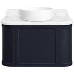 Turner Hastings Evara 75x53 Wall Hung Vanity with Real Marble Top To Suit Above Counter Basin Aegean Blue NTH EV755-AB-NTH  hero image