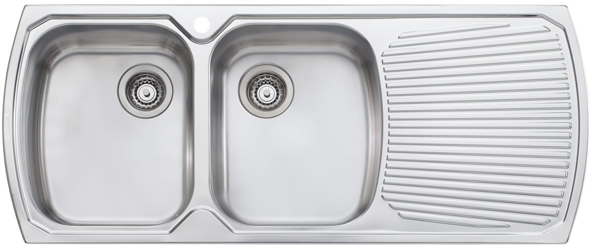 Oliveri MO771 Monet Double Bowl Right Hand Drainer Topmount Sink hero image
