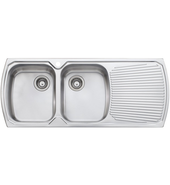 Oliveri MO771 Monet Double Bowl Right Hand Drainer Topmount Sink thumbnail 2