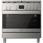 Haier 90cm 300 Series Dual Fuel Freestanding Oven Stainless Steel HOR90S8MSX2 hero image