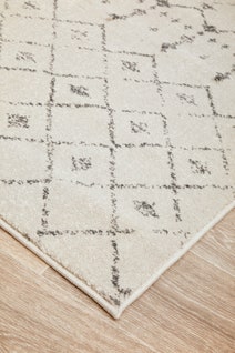 Rug Culture Chrome Large Silver & Off White Rug 290X200CM - CRO-ELS-SIL-290X200 hero image