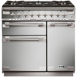 Falcon 90cm Elise Freestanding Dual Fuel Oven/Stove Stainless Steel and Nickel ELS90DFSS/N hero image