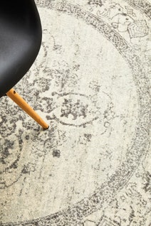 Rug Culture Century Medium Grey & Off White Rug 200X200CM - CEN-977-SILV-200X200 hero image