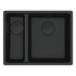 Franke Maris 340/150mm 1 and 1/2 Bowl Left Topmount Sink Matte Black MRG660-SBLMBB image NaN