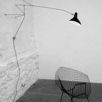 DCW Editions Mantis Wall Lamp - Black BS2BL hero image