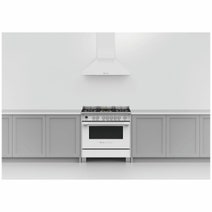 Fisher & Paykel Series 7 90cm Pyramid Chimney Wall Canopy Rangehood White HC90PCW1 hero image