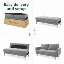 Zinus 2 Seater York Sofa Grey AU-USSTD2ZC-59G hero image