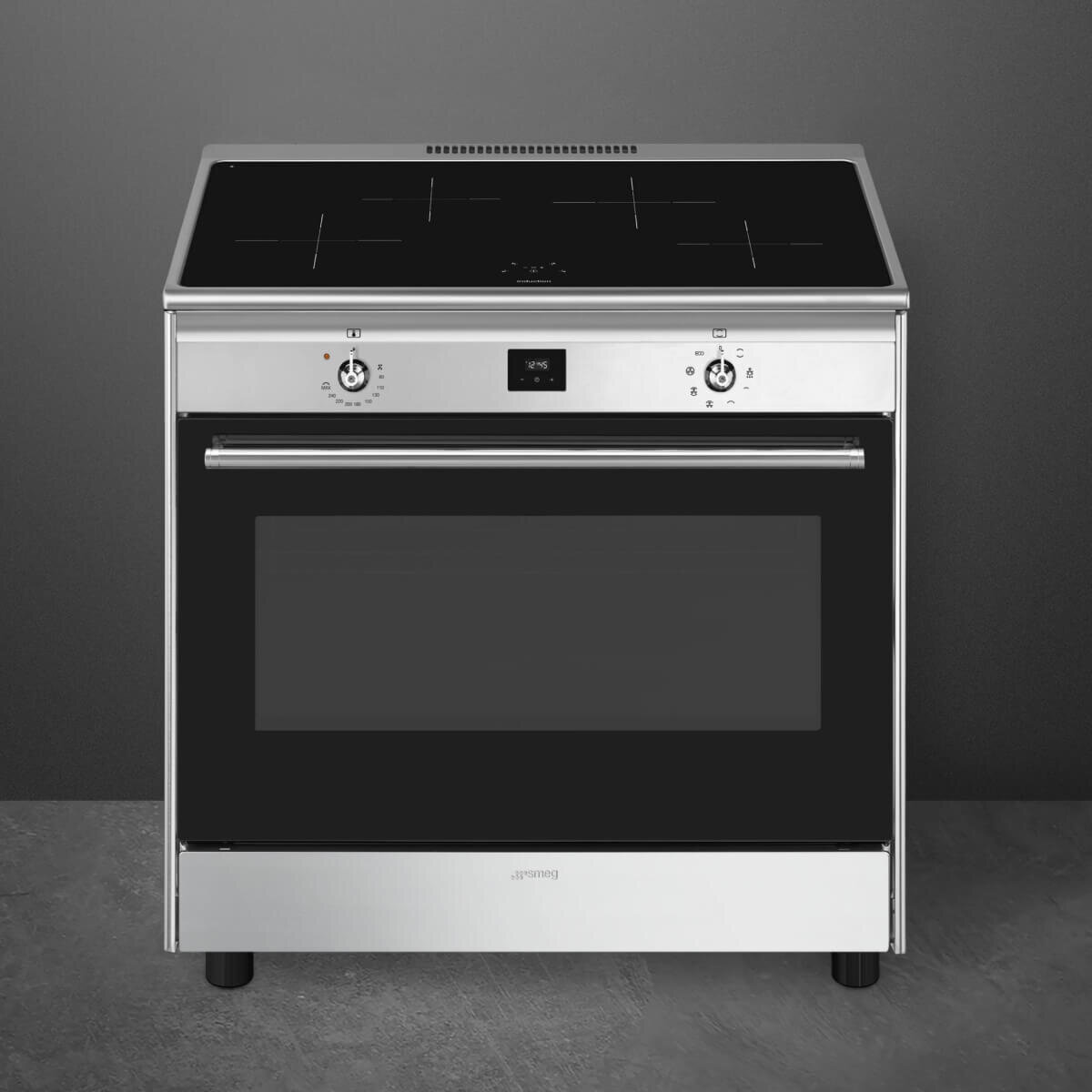 Smeg 90cm Induction Stainless Steel Freestanding Oven CG90CIXT hero image