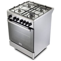 DeLonghi 60cm Freestanding Dual Fuel Cooker Stainless Steel DMX64LDC hero image