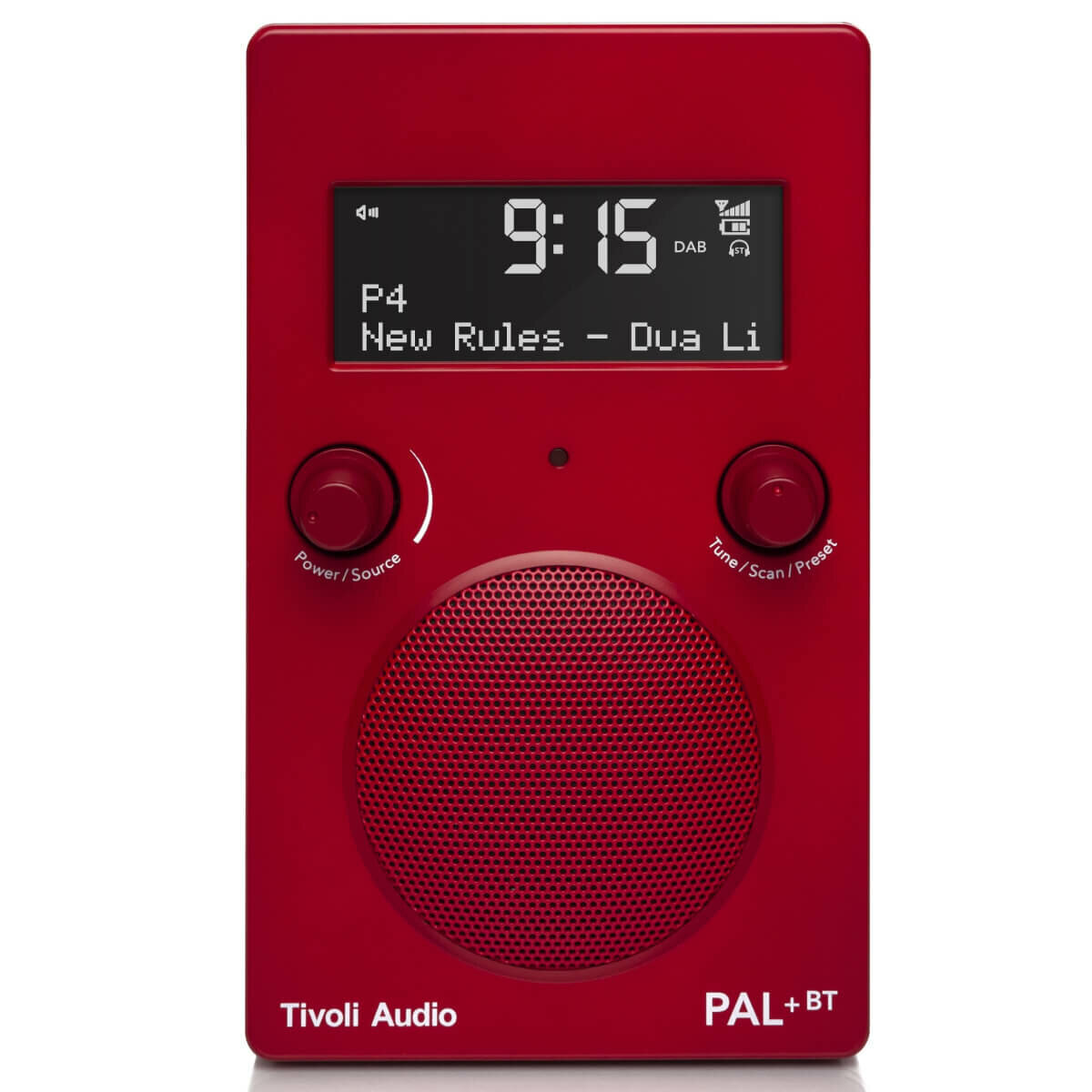 Tivoli Audio PAL Plus Bluetooth Portable Radio Red PPBTRED