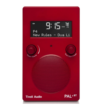 Tivoli Audio PAL Plus Bluetooth Portable Radio Red PPBTRED