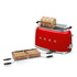 Smeg 50s Retro Style 4 Slice Toaster Red TSF02RDAU image NaN