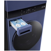 LG AI WashTower 19kg/10kg All-In-One Stacked Washer Dryer Navy Blue WWT-1910BLU hero image