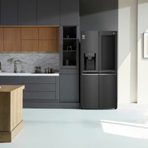 LG 508L Slim French Door Fridge Matte Black GF-V570MBLC hero image