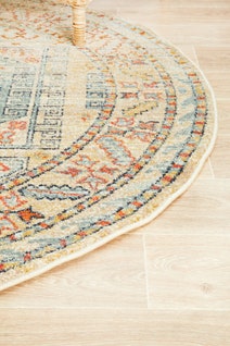 Rug Culture Legacy Large Multi-coloured Rug 240X240CM - LEG-859-SKY-240X240 hero image