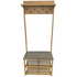 L.T. Williams Bamboo Hall Stand With Grey PU Seat 9922 image NaN