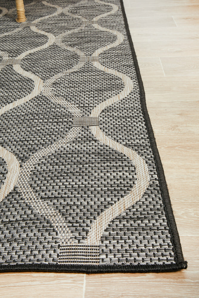 Rug Culture Terrace Extra Large Black Rug 330X240CM - TER-5501-BLK-330X240 hero image