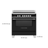 Fisher & Paykel Series 9 90cm Classic Freestanding Induction Pyrolytic Cooker Black OR90SCI6B1 image NaN