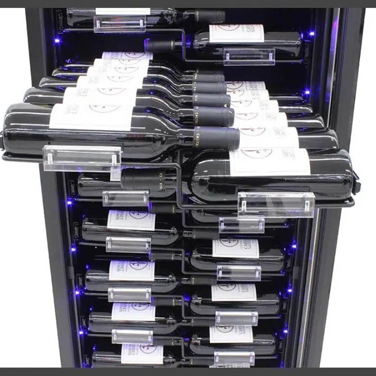 LeCavist 157 Bottle Single Zone Label View Wine Fridge LCS155VN1ZPRO hero image