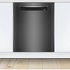 Bosch 60cm Series 6 Underbench Dishwasher Black Inox SMP6HCB01A image NaN