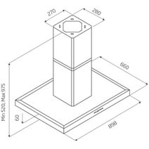 Schweigen 90cm Classic Series Island Rangehood with External Motor IS4110S1 hero image