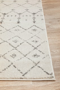 Rug Culture Chrome Large Silver & Off White Rug 290X200CM - CRO-ELS-SIL-290X200 hero image