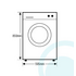 7kg Front Load Whirlpool Washing Machine WFE1470 image NaN