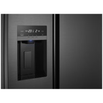 Westinghouse 596L Side By Side Fridge with Plumber Water Dispenser and Ice Maker Matte Black WSE6670BA hero image