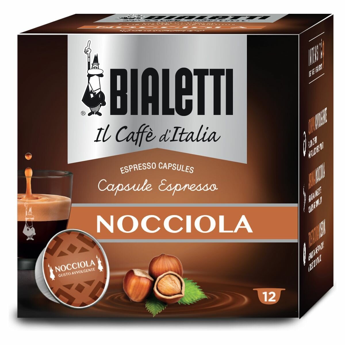 Bialetti Hazlenut Espresso Capsules - 96 Capsules 096080222-AP hero image