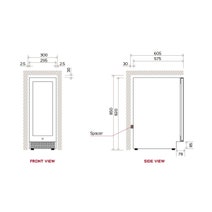 Vintec 48 Beer Bottle Beverage Centre VBS020SBB hero image