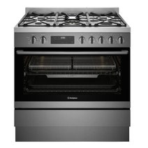 Westinghouse 90cm Dual Fuel Freestanding Cooker with AirFry Dark Stainless Steel WFE9516DD hero image