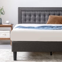 Zinus Dachelle Queen Fabric Upholstered Bed Frame Dark Grey AU-CSPB-Q hero image