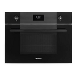 Smeg Linea Series Black Glass Combi Microwave Oven SFA4101SUN hero image
