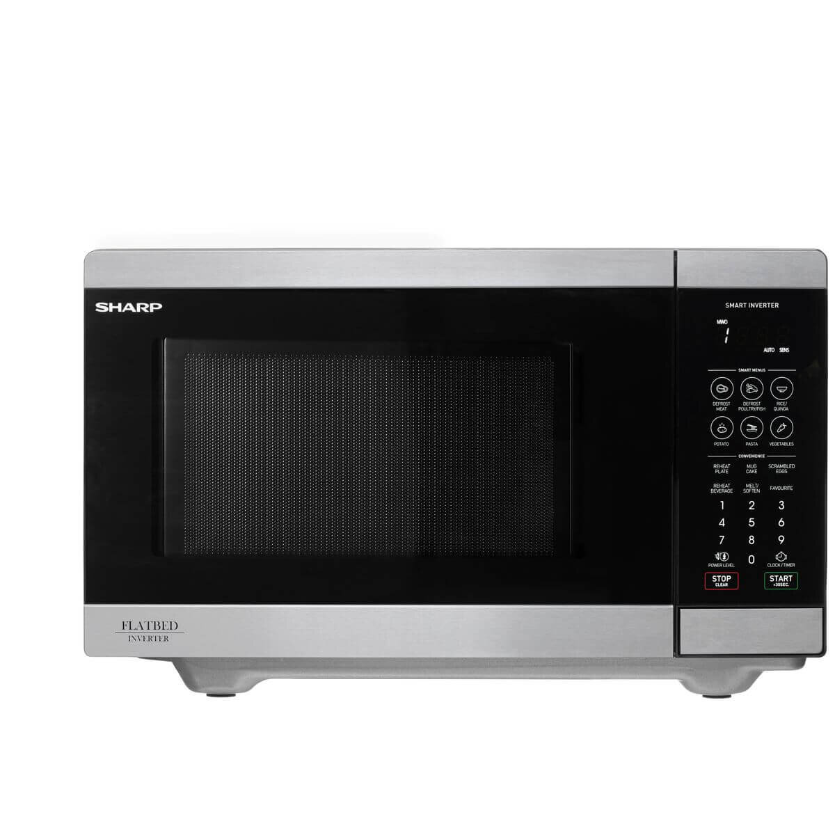 Stainless steel inverter store microwave