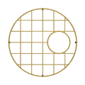 Turner Hastings Cuisine Round 47 x 47 Brushed Brass Grid CUR471SSG-BB