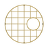 Turner Hastings Cuisine Round 47 x 47 Brushed Brass Grid CUR471SSG-BB image NaN