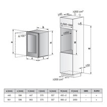 V-ZUG 38 Bottle WineCooler V4000 90 Wine Fridge Left Hinge Pearl Glass 5110200040 hero image