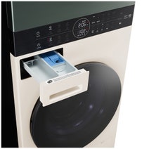 LG 12kg/9kg WashTower All-In-One Stacked Washer Dryer Forest Green and Beige WWT-1209FGB hero image