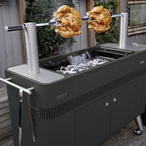 EVERDURE HUB Charcoal BBQ with Rotisserie Black HBCE2BB hero image