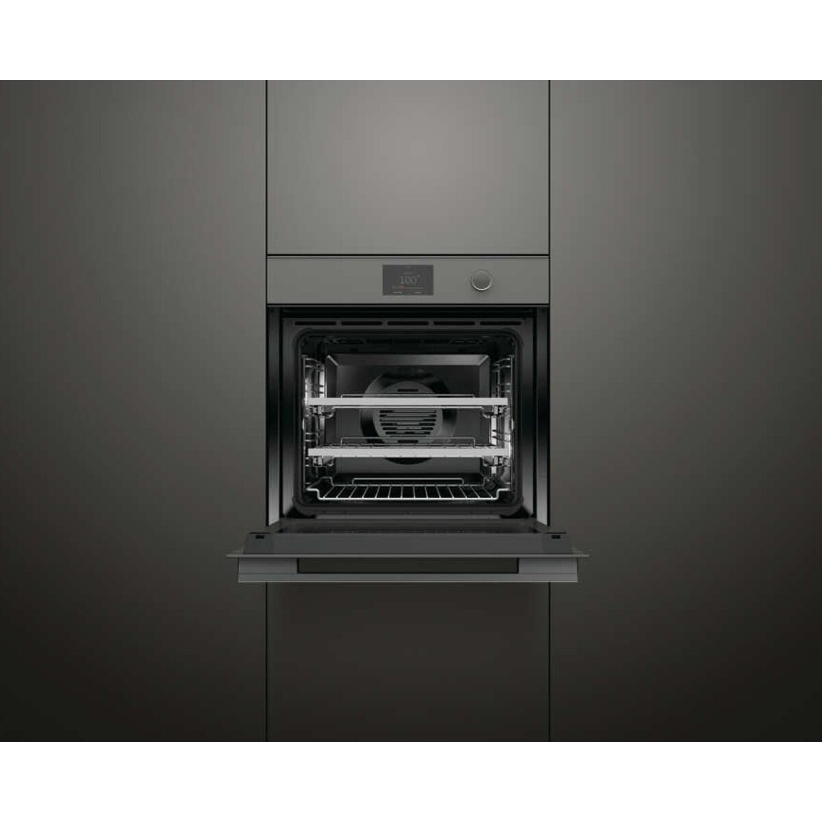 Fisher & Paykel Series 11 60cm Minimal Compact Combi-Steam Oven Grey Glass OS60SMTDG1 hero image